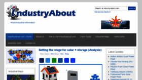 What Industryabout.com website looked like in 2018 (5 years ago)