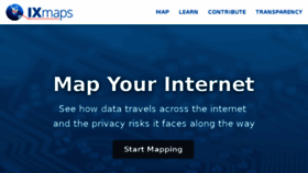What Ixmaps.ca website looked like in 2018 (5 years ago)