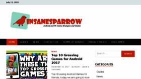 What Insanesparrow.com website looked like in 2018 (5 years ago)