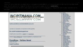 What Incipitmania.com website looked like in 2018 (5 years ago)