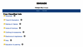 What Ishuads.in website looked like in 2018 (5 years ago)