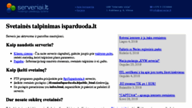 What Isparduoda.lt website looked like in 2018 (5 years ago)