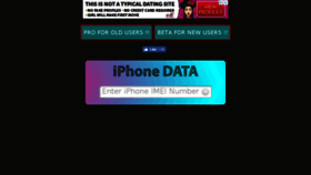 What Iphonedata.info website looked like in 2018 (5 years ago)
