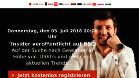 What Investmentmastery.de website looked like in 2018 (5 years ago)