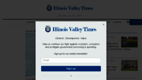 What Illinoisvalleytimes.com website looked like in 2018 (5 years ago)