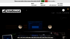 What Intasound-music.co.uk website looked like in 2018 (5 years ago)