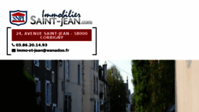 What Immobilier-saint-jean.com website looked like in 2018 (5 years ago)
