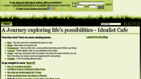 What Idealistcafe.com website looked like in 2018 (5 years ago)