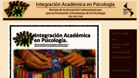 What Integracion-academica.org website looked like in 2018 (5 years ago)