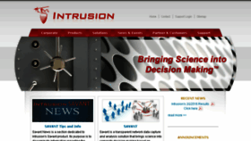 What Intrusion.com website looked like in 2018 (5 years ago)