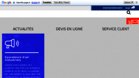 What Interfiltre.fr website looked like in 2018 (5 years ago)