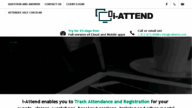 What I-attend.com website looked like in 2018 (5 years ago)