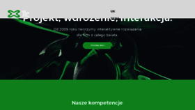 What Interakcja.pl website looked like in 2018 (5 years ago)
