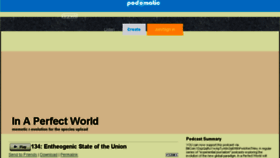 What In-a-perfect-world.podomatic.com website looked like in 2018 (5 years ago)