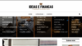 What Ideiasefinancas.com.br website looked like in 2018 (5 years ago)