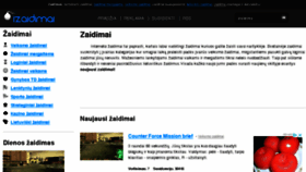 What Izaidimai.lt website looked like in 2018 (5 years ago)