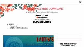 What Ismofficev6free.blogspot.in website looked like in 2018 (5 years ago)