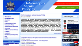 What Isp.policja.pl website looked like in 2018 (5 years ago)