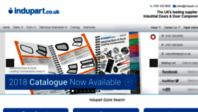 What Indupart.co.uk website looked like in 2018 (5 years ago)