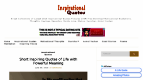 What Inspirationalquotespics.com website looked like in 2018 (5 years ago)