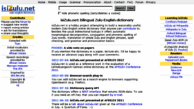 What Isizulu.net website looked like in 2018 (5 years ago)