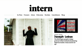 What Intern-mag.com website looked like in 2018 (5 years ago)