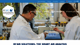 What Inairsolutions.fr website looked like in 2018 (5 years ago)