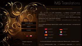 What Ims-translations.pl website looked like in 2018 (5 years ago)