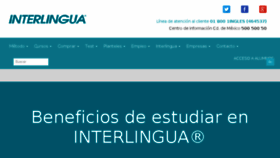 What Interlingua.edu.mx website looked like in 2018 (5 years ago)