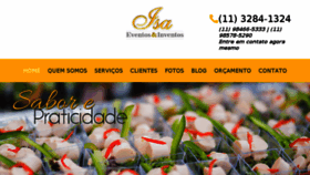 What Isaeventos.com.br website looked like in 2018 (5 years ago)
