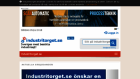 What Industritorget.se website looked like in 2018 (5 years ago)