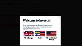 What Investis.co.uk website looked like in 2018 (6 years ago)