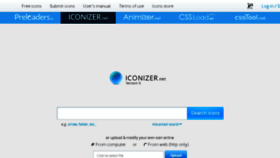 What Iconizer.net website looked like in 2018 (5 years ago)