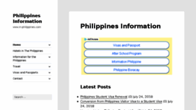 What In-philippines.com website looked like in 2018 (5 years ago)