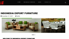 What Indonesiaexportfurniture.com website looked like in 2018 (5 years ago)