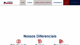 What Institutocoimbra.com.br website looked like in 2018 (5 years ago)