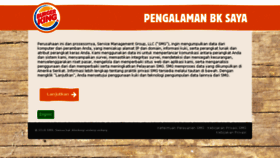 What Indo.tellburgerking.com website looked like in 2018 (5 years ago)