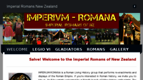 What Imperium-romana.org website looked like in 2018 (5 years ago)