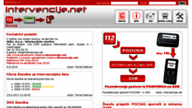 What Intervencije.net website looked like in 2018 (7 years ago)