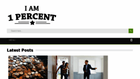 What Iam1percent.com website looked like in 2018 (5 years ago)