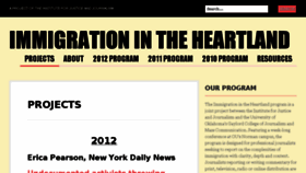 What Immigrationintheheartland.wordpress.com website looked like in 2018 (5 years ago)