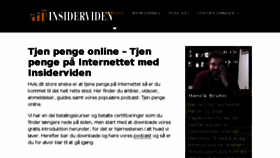 What Insiderviden.dk website looked like in 2018 (5 years ago)