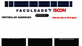 What Iscon.edu.br website looked like in 2018 (5 years ago)