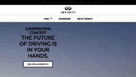 What Infiniti.com.my website looked like in 2018 (5 years ago)