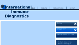 What Intlimmunodiagnostics.com website looked like in 2018 (5 years ago)