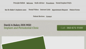 What Implantclinic.com website looked like in 2018 (5 years ago)