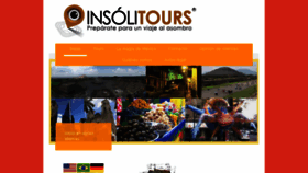 What Insolitours.com.mx website looked like in 2018 (5 years ago)