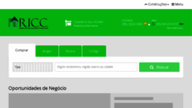 What Imobiliariaricc.com.br website looked like in 2018 (5 years ago)