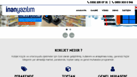 What Inanyazilim.net website looked like in 2018 (5 years ago)