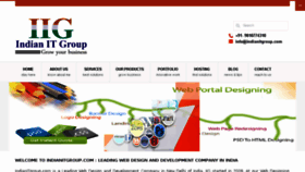 What Indianitgroup.com website looked like in 2018 (5 years ago)